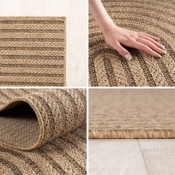 Barna kerek kültéri-beltéri szőnyeg ø 160 cm Timber 1401 – Ayyildiz Carpets-image-4