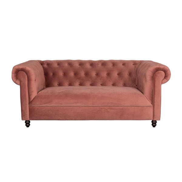 Forest rózsaszín bársony kanapé - Dutchbone