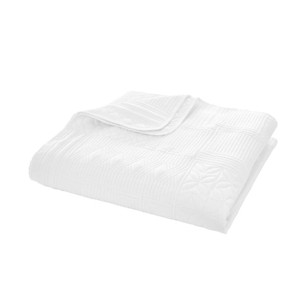 Fehér steppelt ágytakaró 220x230 cm Folkstone Geo – Catherine Lansfield