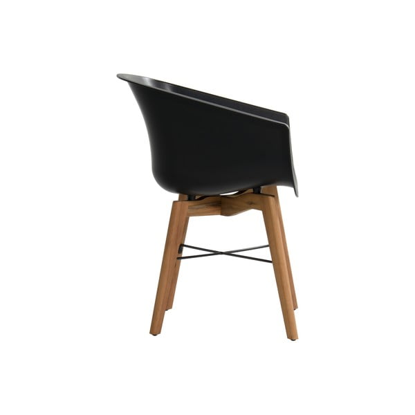 Fekete műanyag kerti szék szett 2 db-os Amalia – Hartman-image-3