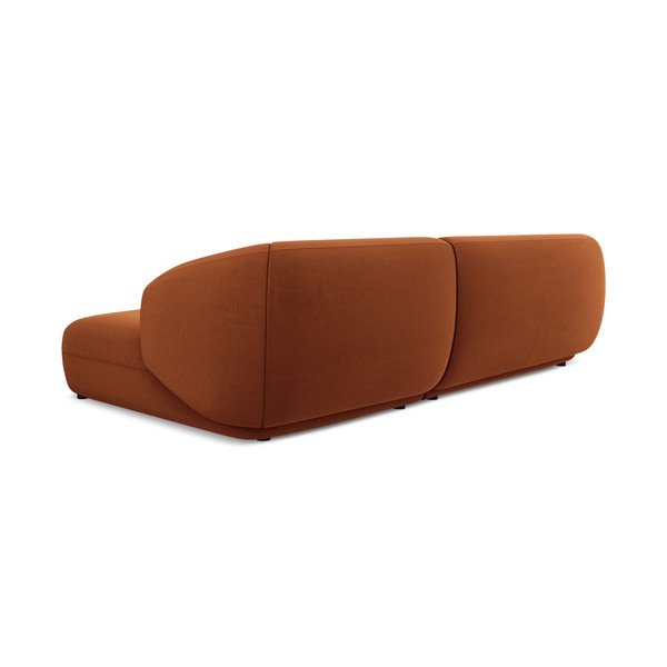 Narancssárga bársony sarokkanapé (jobb oldali) Moana – Makamii-image-4