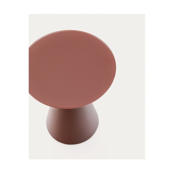 Kerek tárolóasztal üveg asztallappal ø 30 cm Wilshire – Kave Home-image-2