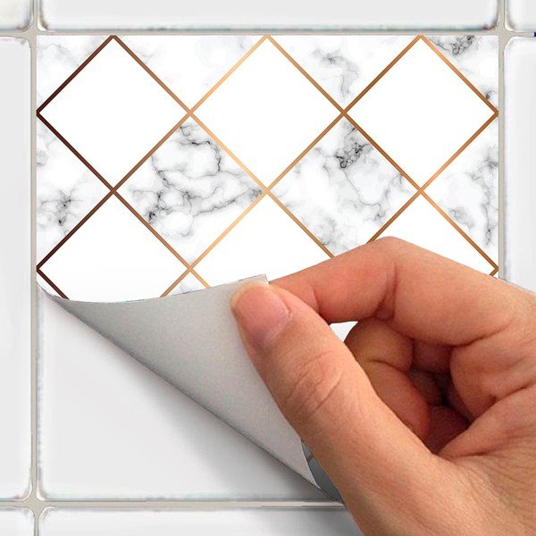 Marble and Goldy 24 db-os falmatrica szett, 10 x 10 cm - Ambiance-image-3
