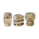 Üveg gyertyatartó készlet teamécseshez 3 db-os – House Nordic