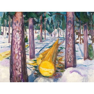 Edvard Munch - The Yellow Log másolat, 60 x 45 cm