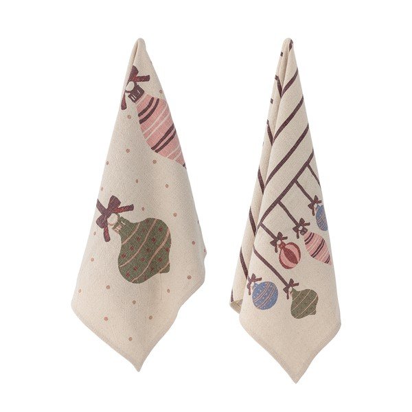 Pamut konyharuha szett 2 db-os karácsonyi mintával 71x45 cm Ornamentia – Bloomingville-image-1