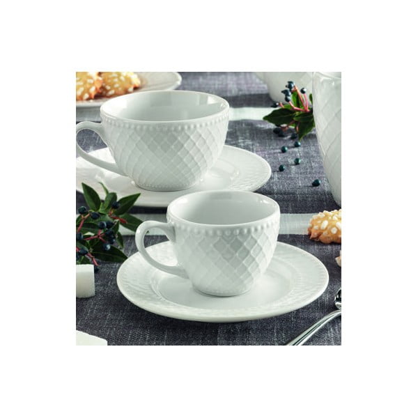 Burlesque 2 db csésze alátéttel, 200 ml - Brandani-image-1