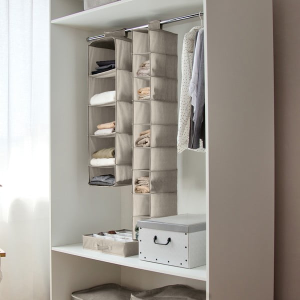 Függő textil gardróbrendszerező Nancy – Compactor-image-1
