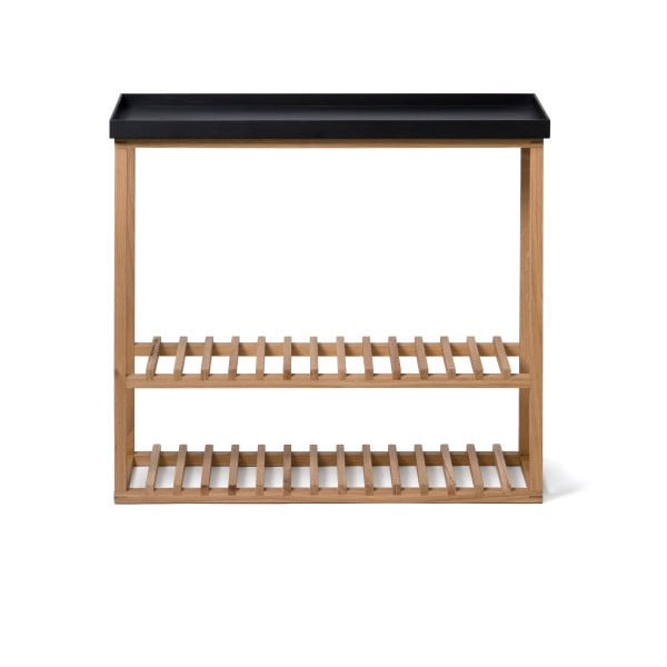 Hello Storage cipőtartó/tároló fekete tölgyfa lappal - Wireworks-image-2