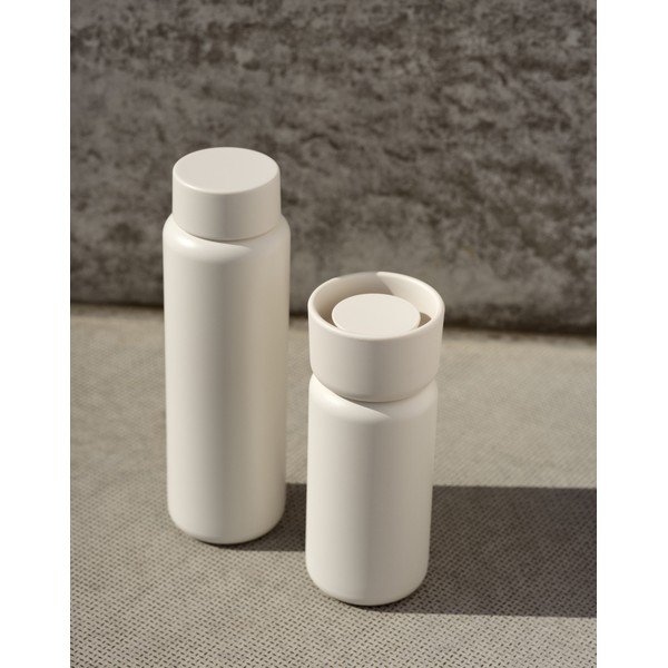 Bézs rozsdamentes acél termobögre 400 ml Singles – Zone-image-1