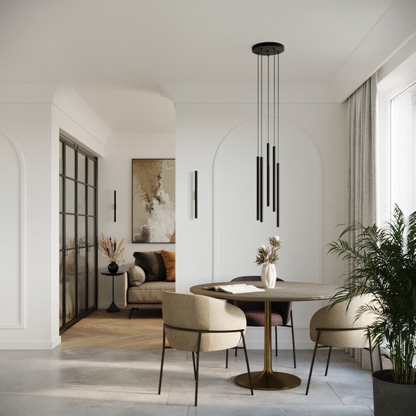 Fekete fém függőlámpa ø 25 cm Fideus – Sollux-image-2