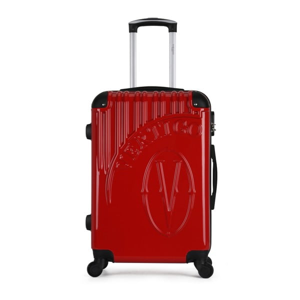 Valise Grand Format Duro piros gurulós bőrönd, 89 l - VERTIGO