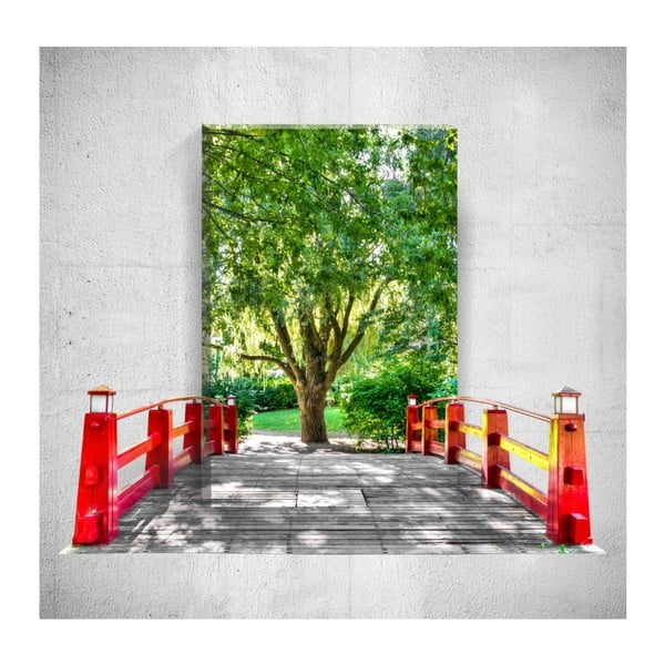 Bridge To The Tree 3D fali kép, 40 x 60 cm - Mosticx