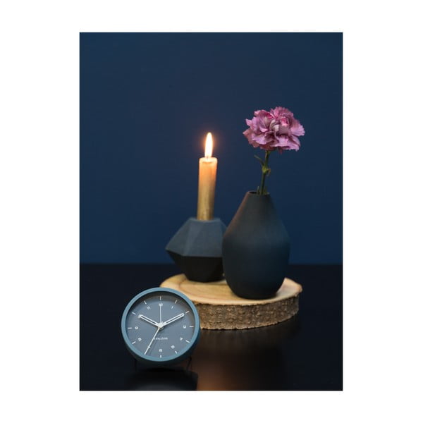 Tinge kék ébresztőóra, ø 9 cm - Karlsson-image-3