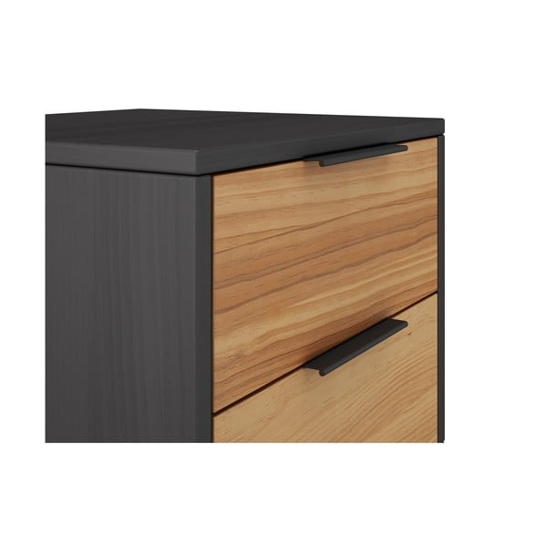 Natúr színű borovi fenyő éjjeliszekrény Lavis – Marckeric-image-1