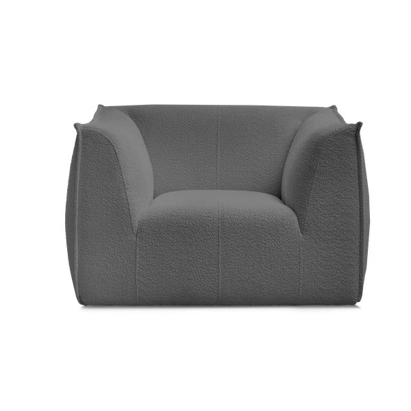 Sötétszürke buklé fotel Giorgia – Bobochic Paris-image-3