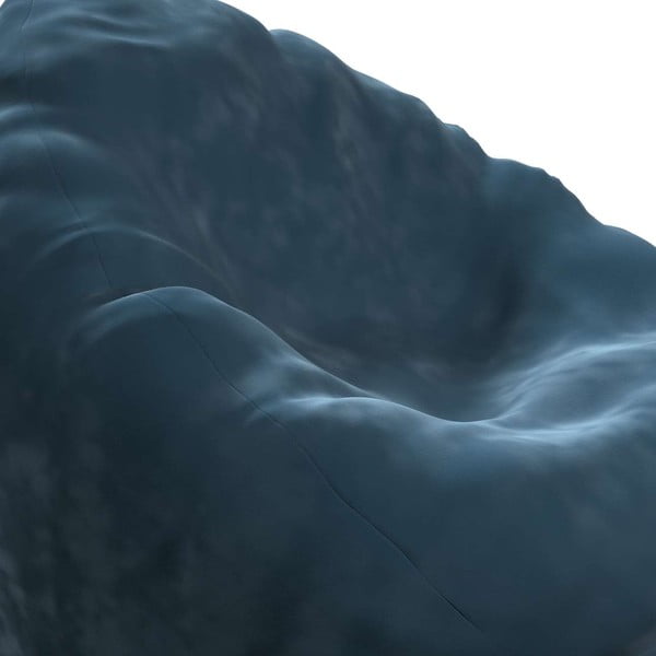 Kék babzsákfotel Posh Velvet - Yellow Tipi-image-1