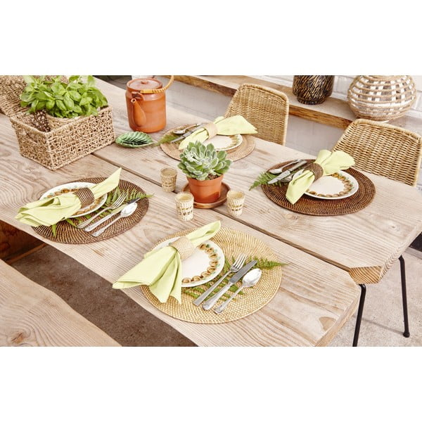 Barna rattan tányéralátét, ø 36 cm - Tiseco Home Studio-image-1