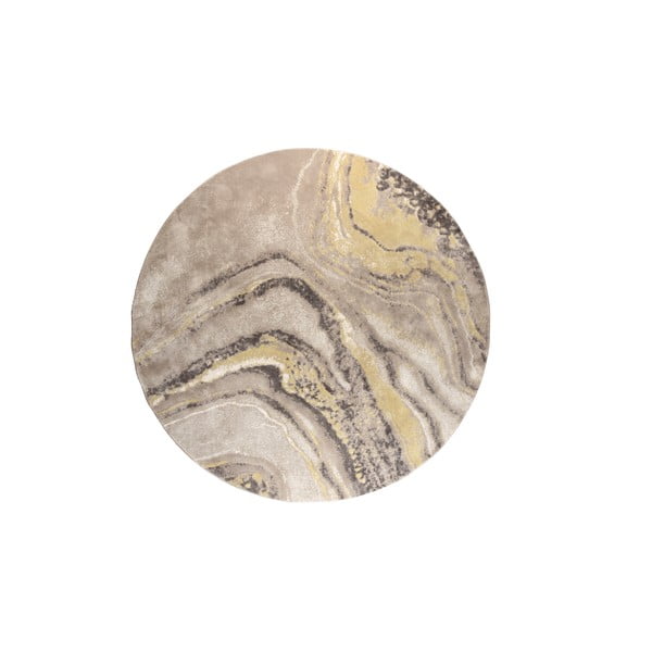 Sárga-krémszínű kerek szőnyeg ø 200 cm Solar – Zuiver