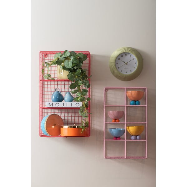 Kék dekoratív fém tárolódoboz ø 16x6 cm Double Funky – PT LIVING-image-3