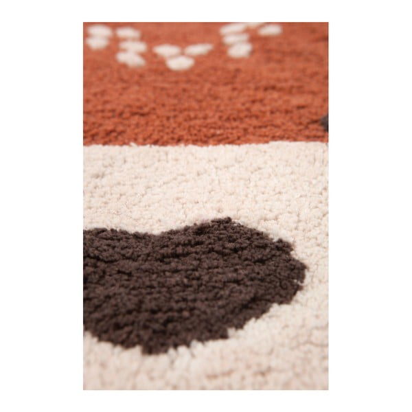 Little Wolf gesztenyebarna pamut szőnyeg, 70 x 110 cm - Nattiot-image-2