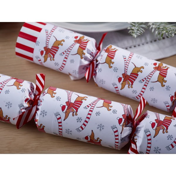 Karácsonyi cracker szett 6 db-os Racing Sausage Dog – Robin Reed-image-2