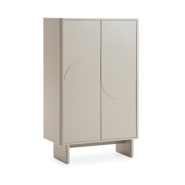 Krémszínű szekrény 80x130x40 cm Solei – MOME-image-4