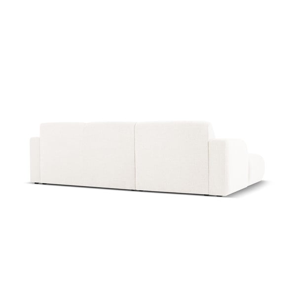 Fehér buklé sarokkanapé (bal oldali) Molino – Micadoni Home-image-3
