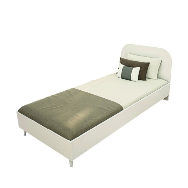Fehér egyszemélyes ágy 90x190 cm Lavinia – Kalune Design