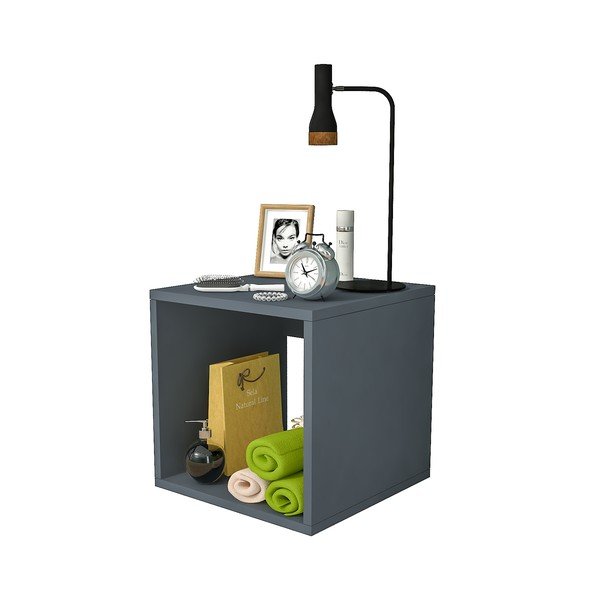 Szürke éjjeliszekrény Biga – Gauge Concept-image-1