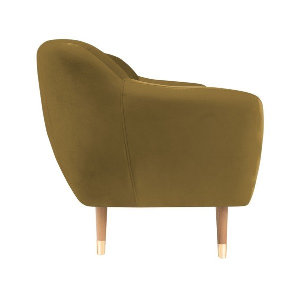 Benito aranyszínű bársony kanapé, 158 cm - Mazzini Sofas-image-3