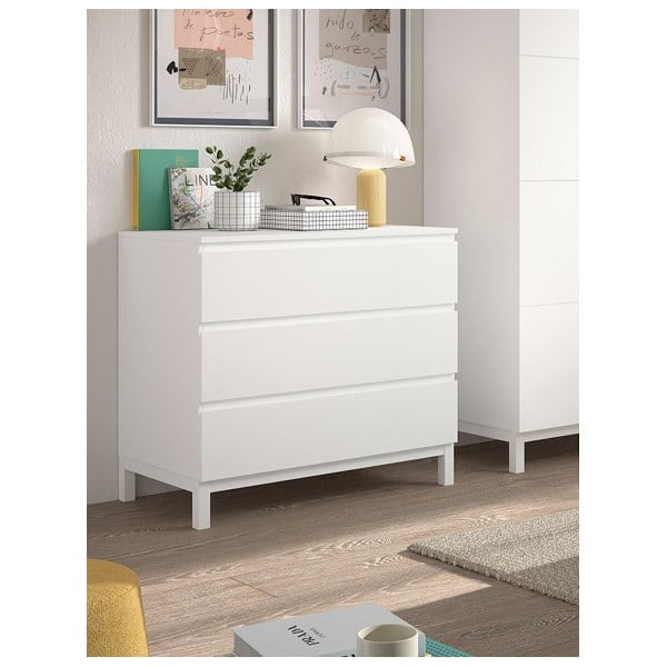 Fehér gyerek komód 99x89x57 cm Eva – Vipack-image-1