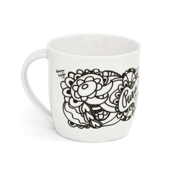 Fehér-fekete bögre 260 ml Pura Vida – Bonami-image-4