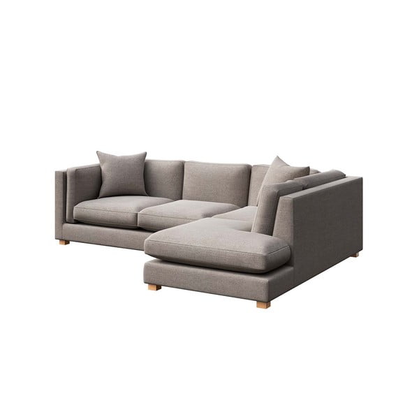 Világosszürke sarokkanapé (jobb oldali) Pomo – Ame Yens-image-2
