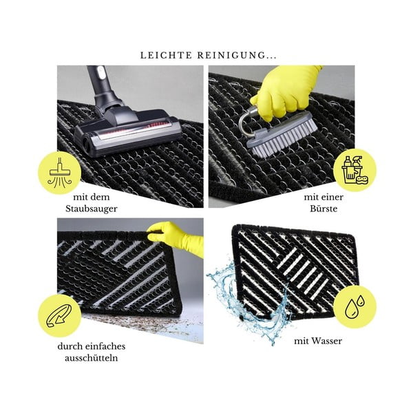 Kókuszrost lábtörlő 45x75 cm Coco Black – Hanse Home-image-3