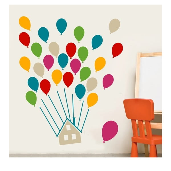 House With Balloons Multi falmatrica