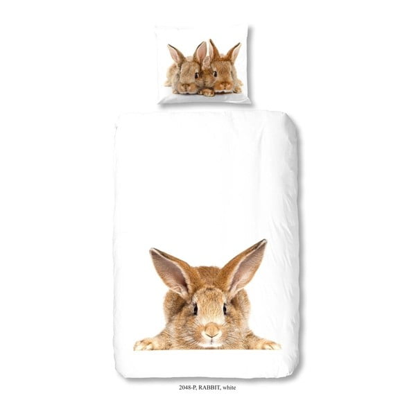 Rabbit gyerek pamut ágyneműhuzat garnitúra, 140 x 200 cm - Good Morning