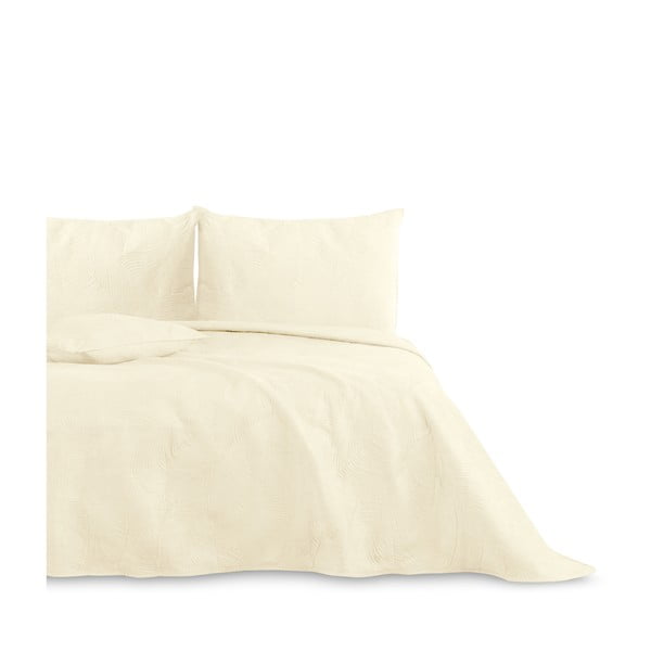 Krémszínű ágytakaró franciaágyra 200x220 cm Palsha – AmeliaHome