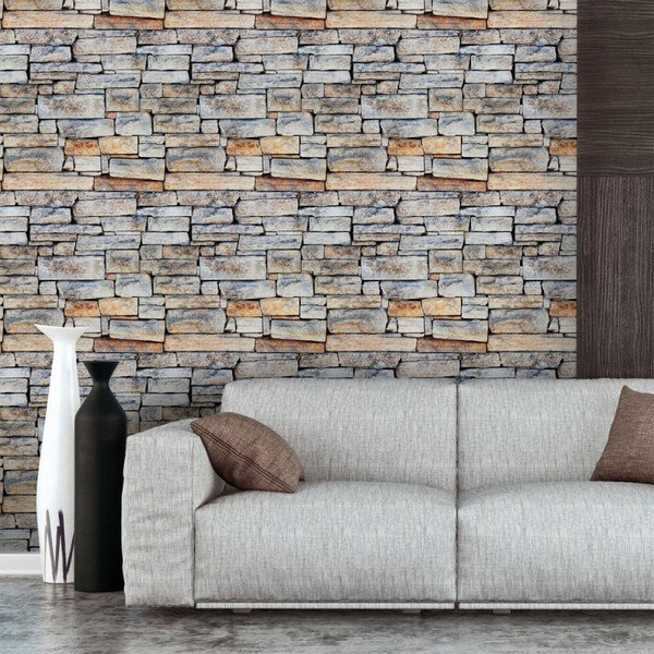 Wall Decal Materials Stones of Carthage falmatrica, 40 x 40 cm - Ambiance-image-3