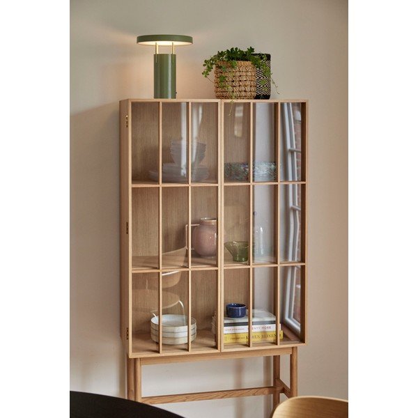Zöld LED dimmelhető asztali lámpa fém búrával (magasság 28 cm) BringMe – Hübsch-image-3