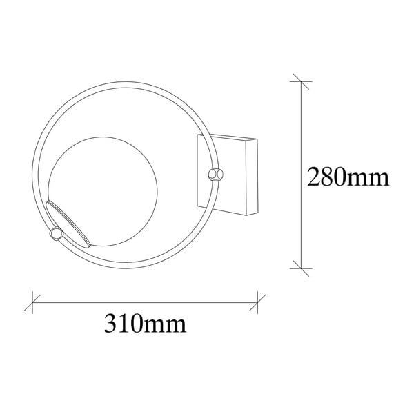 Aria fekete fém falilámpa - Opviq lights-image-2