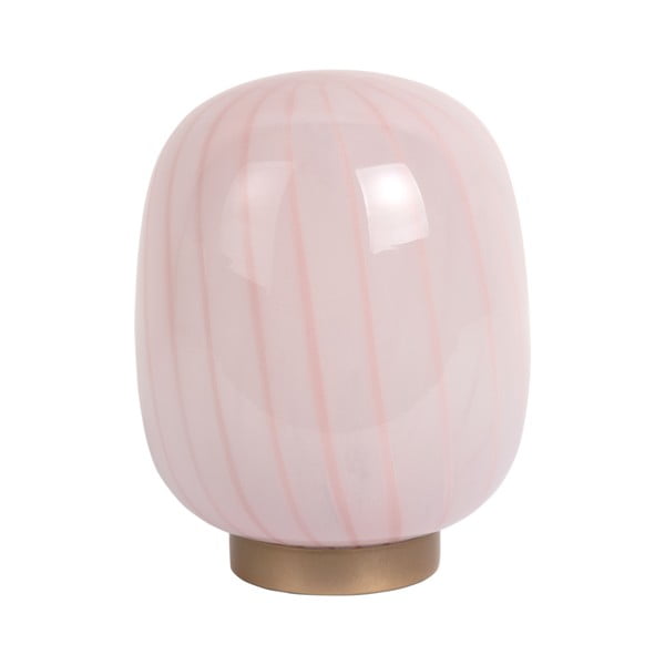 Világos rózsaszín asztali lámpa üveg búrával (magasság 20 cm) Summer Globe – Leitmotiv