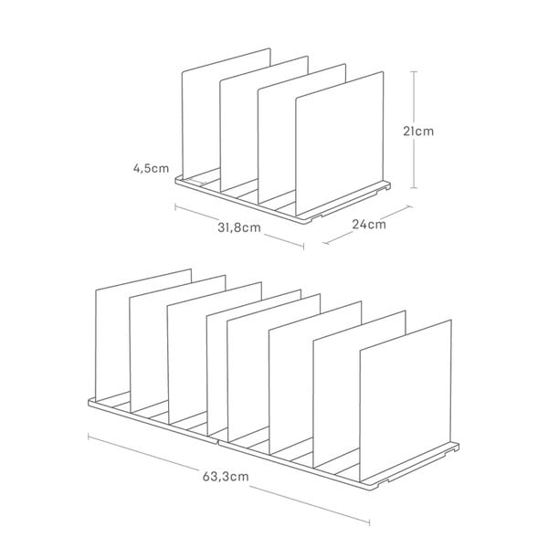 Műanyag gardrób rendszerező készlet 2 db-os kézitáskákhoz Smart – YAMAZAKI-image-3