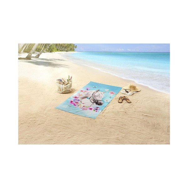 My Beauty strandtörölköző nyomtatott mintával, 150 x 75 cm - Good Morning-image-1