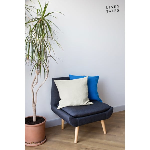 Len párnahuzat 40x40 cm White – Linen Tales-image-1