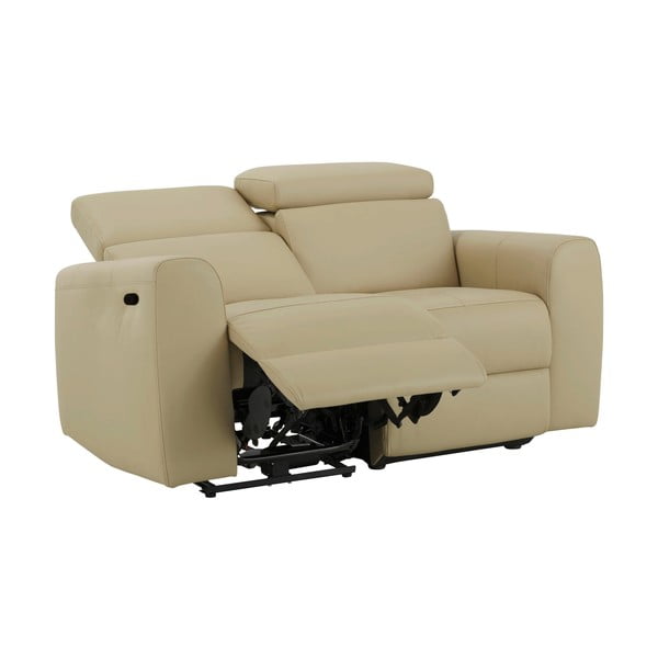 Fehér bőrutánzat kanapé 158 cm Capena – Støraa-image-1