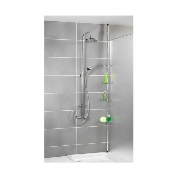 Prea teleszkópos fürdőszobai sarokpolc, 28 x 20 cm - Wenko-image-2