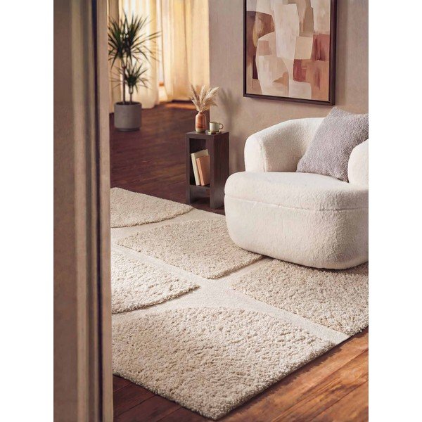 Krémszínű kézi szövésű szőnyeg 120x180 cm Lambeth Jasper – Ted Baker-image-1