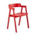 Piros tölgyfa karfás étkezőszék Flip – Gazzda