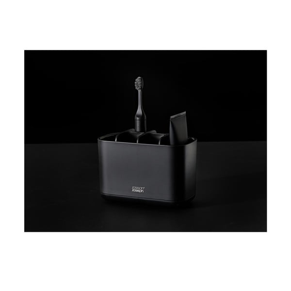 Fekete műanyag fogkefetartó állvány EasyStore – Joseph Joseph-image-4
